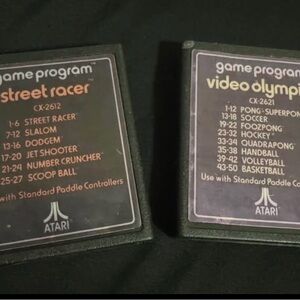 Atari Game Lot - Street Racer & Video Olympics
